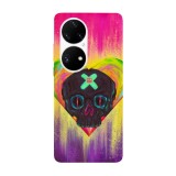 Husa compatibila cu Huawei Nova Y70 model Skull Art, Silicon, TPU, Viceversa, Transparent, Carcasa