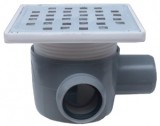 Cumpara ieftin Sifon Pardoseala Patrat Cu Inaltator Sl 1 Intrare 90 Grade Dreapta Sp-H75-150-2 / 40X50Mm