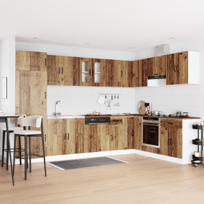 Dulap de bucătărie cu ușă Kalmar 2 pcs Maro 80 x 46 x 81.5 cm