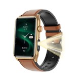 Cumpara ieftin Smartwatch iSEN G50, Piele maro, 1.57, IPS HD, Bluetooth 5.4, Apeluri Bluetooth, Puls, SpO2, Temperatura, Somn, HRV, Moduri Sport, IP68, Baterie 250mA