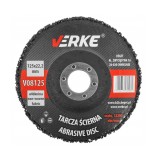 Disc abraziv netesut pentru curatare si decapare, 125 x 22.2mm, Verke