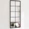 vidaXL Oglindă de perete, negru, 100x40 cm, metal 342208