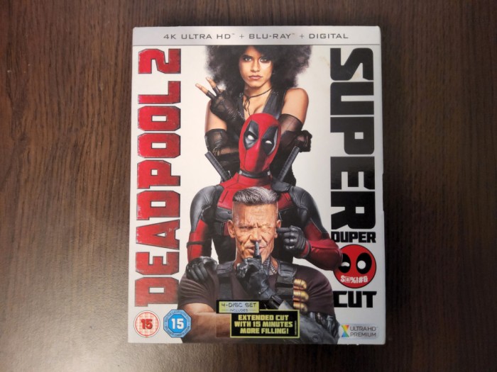 DEADPOOL 2 - SUPER DUPER CUT Editia Extinsa BLU RAY 4K UHD - IMPECABIL