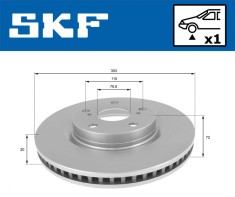 SKF VKBD 80129 V1 Disc frana foto