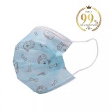 Masti de protectie pentru copii, de unica folosinta, 3 straturi, fixare pe nas, model catel, set 25 buc