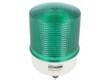 Semnalizator luminos LED QLIGHT S125L-24-G Verde, 24V DC, IP44, ABS