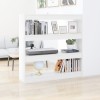 VidaXL Bibliotecă/Separator cameră, alb, 100x30x103 cm 811745