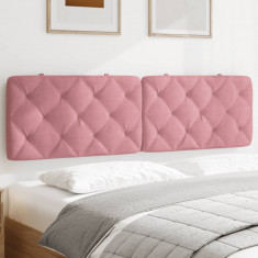 vidaXL Pernă tăblie de pat, roz, 180 cm, catifea