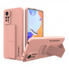 Husa Wozinsky Kickstand Husa Suport Din Silicon Pentru Xiaomi Redmi Note 11 Pro Roz 9145576247501