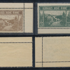 Posta locala Paltinis - Hohe Rinne - serie neuzata 2 timbre 1910 MNH