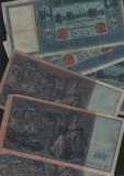 Germania 100 marci mark 1910 stampila rosie VG-F pret pe bucata