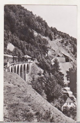 bnk cp Aspect din defileul Jiului - Vedere - uzata foto