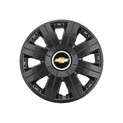 Set 4 capace roti Cosmos Negru R15, pentru gama auto Chevrolet foto