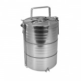 Recipiente pentru transport mancare, inox, set 3 buc, 3x1050 ml, Perfect Home&nbsp;