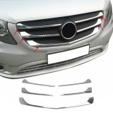 Ornamente inox grila masca fata Mercedes Vito / V Class W447 2014-2019, ALM