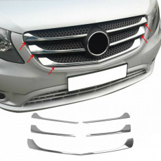 Ornamente inox grila masca fata Mercedes Vito / V Class W447 2014-2019