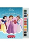 Disney printese: Sa pictam momente magice. Carte de colorat cu pensula si acuarele