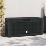 vidaXL Ladă depozitare de grădină antracit 119x48x60 cm polipropilenă