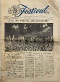 17 august 1953, FESTIVALUL, ziarul 1 Festivalului Mondial al Tineretului si Studentilor Pace Prietenie , comunism stalinism proletcultism epoca Dej