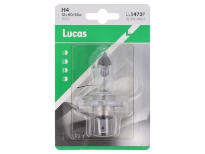 Lampă auto H4 12V 60/55W transparentă P43t LLB foto