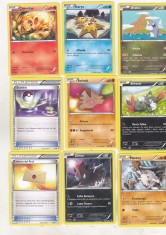 bnk crc Cartonase de colectie - Pokemon Italia 2010-2016 - 34 diferite