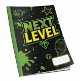 Caiet Next Level A4, 48 de file, 60g/mp, dictando, diverse modele de coperti