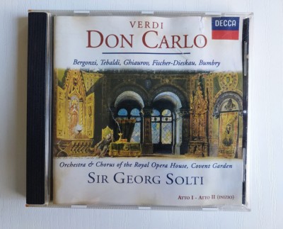 CD Verdi, Don Carlos, Orchester Des Royal Opera House Covent Garden, Georg Solti foto