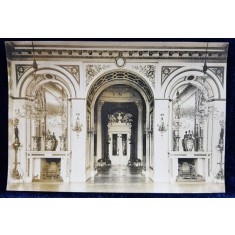 O SALA IN PALATUL LAZIENKI , VARSOVIA , FOTOGRAFIE MONOCROMA, PE HARTIE LUCIOASA , PERIOADA INTERBELICA