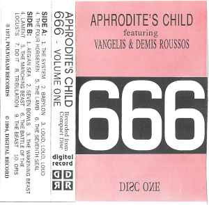Casetă audio Aphrodite&amp;#039;s Child &amp;lrm;&amp;ndash; 666 Disc One (Volume One) foto