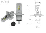 Set de 2 becuri led Xentech Light NK 4300k plug and play 36w - H4 / H19