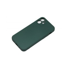Husa Silicone Case Apple iPhone 12 Verde Inchis
