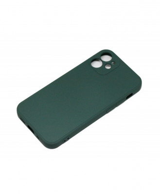 Husa Silicone Case Apple iPhone 12 Mini Verde Inchis foto