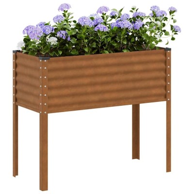vidaXL Jardinieră de grădină 100x45x90 cm, oțel rezistent la intemperii 4008974 foto