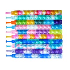 Set 5 bratari Tilcare Chew, pop it 3D, silicon, multicolor