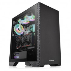 Carcasa Thermaltake S300 Tempered Glass neagra foto