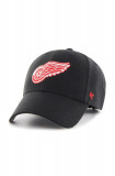 47brand șapcă NHL Detroit Red Wings culoarea negru, cu imprimeu, 47 Brand