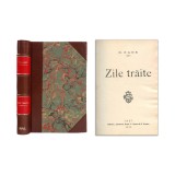 N. Gane, Zile trăite, 1903