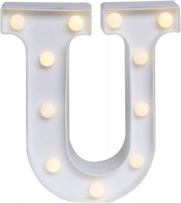 DLPEAK Litere luminoase, lumini cu litere cu LED alfabet alb cald pentru acasă, foto