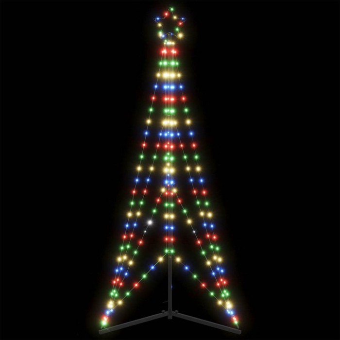 vidaXL Pom de Crăciun LED 363 LED-uri colorate 182 cm