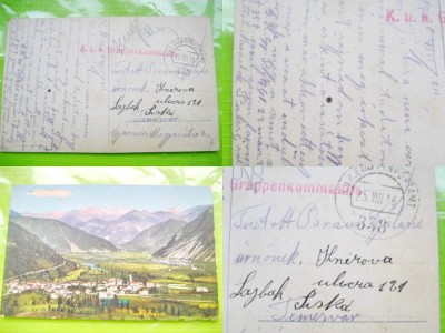 A141-A156-WW1-CP-Romania 1 razboi-Corespondenta cu stampile militare speciale. foto