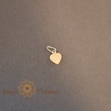 Pandantiv unisex placat cu aur , simbol inimioara, 1 cm