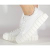 Adidasi dame/femei albi piele naturala SA1, 35 - 40, Oem