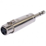 ADAPTOR XLR MAMA - JACK 6.35 TATA STEREO METAL, BST