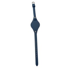 Bratara ceas Cyrax, compatibila ceas Fossil ES, 8 mm, din piele, Albastru Cosmic