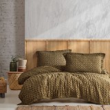 Cumpara ieftin Cuvertura Enza Kaki 220x240 cm (Bumbac 100%)