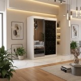 Dressing Tapitat Iris Negru Cu Oglinda Ofertă limitată