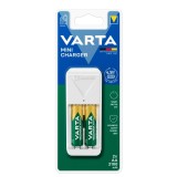 &Icirc;ncărcător VARTA Mini Charger cu 2 acumulatori AA 2100mAh