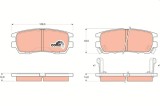 TRW GDB1127 COTEC set placute frana,frana disc