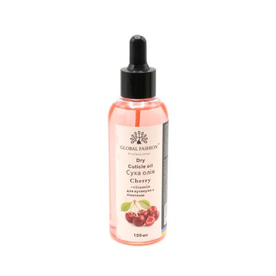 Ulei de cuticule cu pipetă, aromă de cireșe, Global Fashion, 100 ml foto