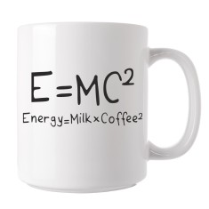 Cana alba personalizata Teorema cafelei, pentru cafea, ceai sau cadou, INOVATIX&reg;. 330ml